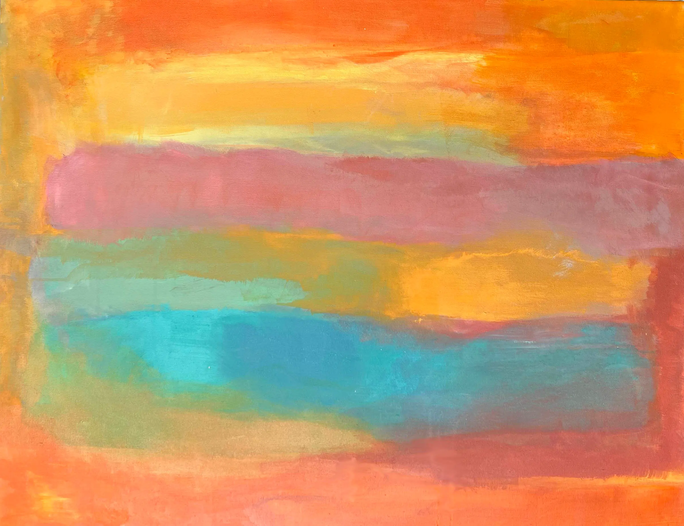 Glow Warming, 30x36,acrylic, 2024