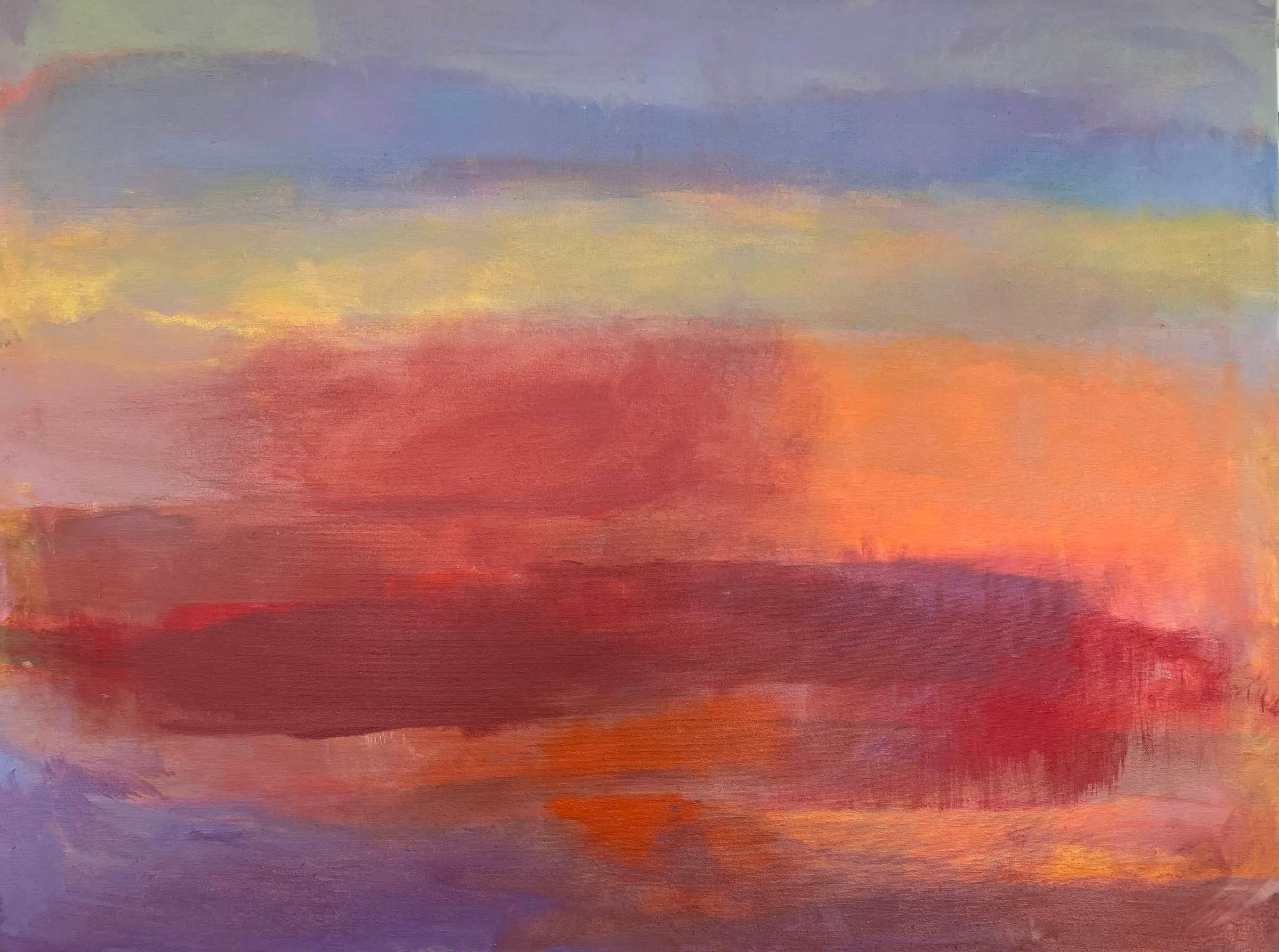 Journey. East. 30x40,acrylic, 2024
