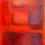 Reads Red,, 28 x 30, acrylic,2025